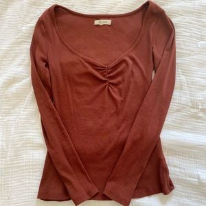 Madewell Ribbed Long sleeve Shirt